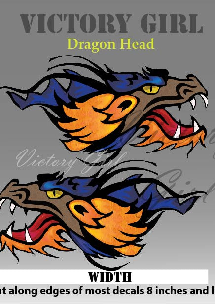 Dragon Head Vinyl Decal Sticker