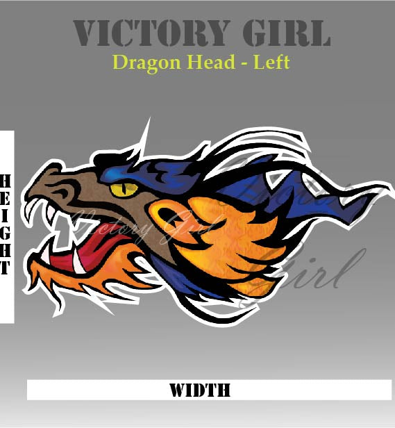 Dragon Head Vinyl Decal Sticker