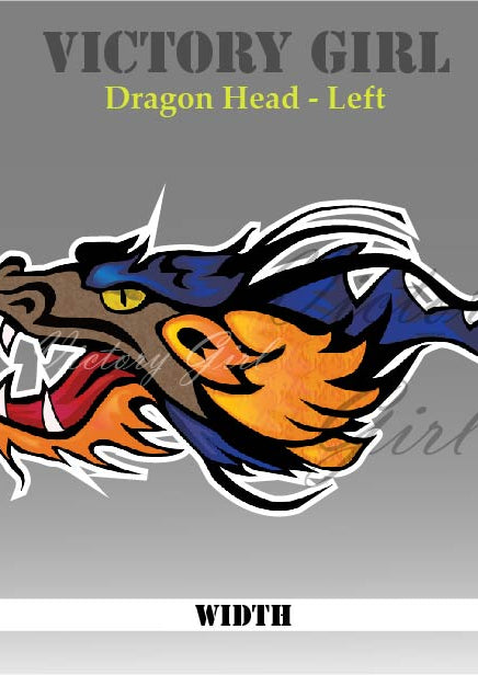 Dragon Head Vinyl Decal Sticker