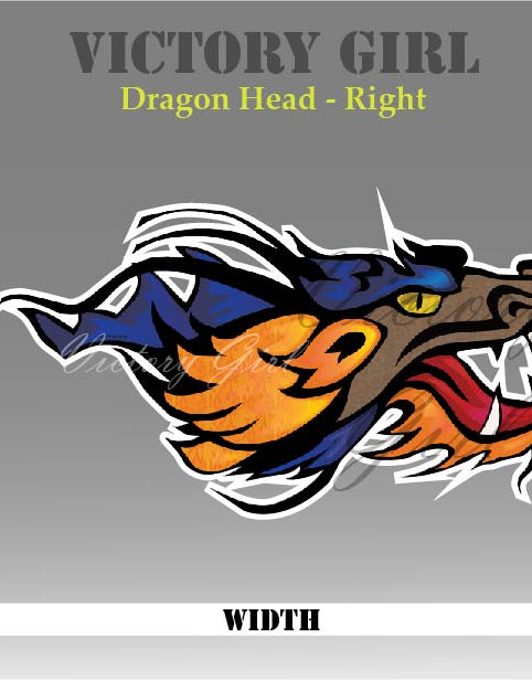 Dragon Head Vinyl Decal Sticker