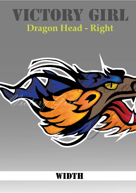 Dragon Head Vinyl Decal Sticker