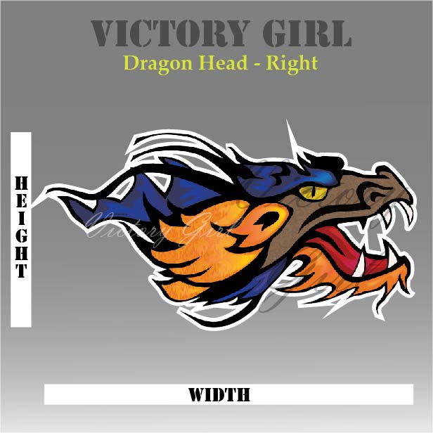 Dragon Head Vinyl Decal Sticker