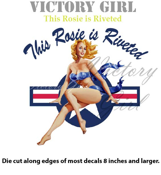This Rosie is Riveted Vinyl Decal Sticker