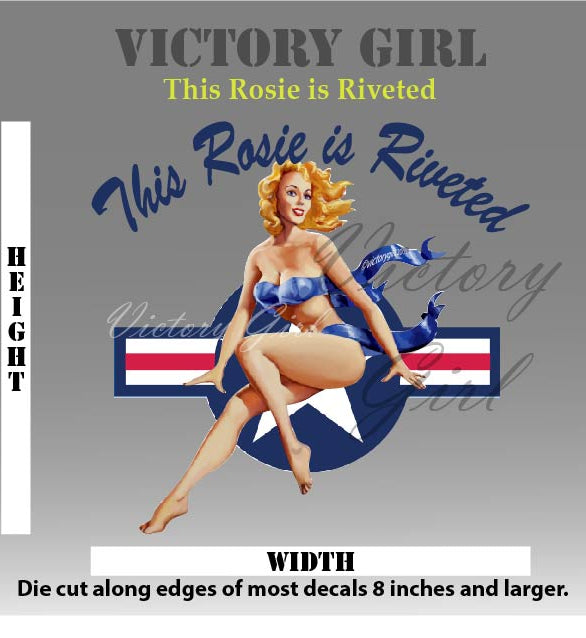 This Rosie is Riveted Vinyl Decal Sticker