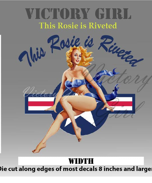 This Rosie is Riveted Vinyl Decal Sticker