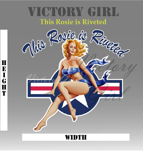 This Rosie is Riveted Vinyl Decal Sticker