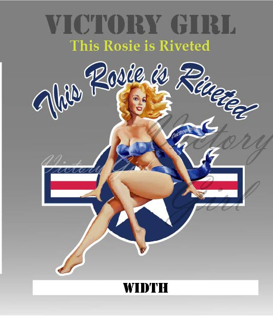 This Rosie is Riveted Vinyl Decal Sticker