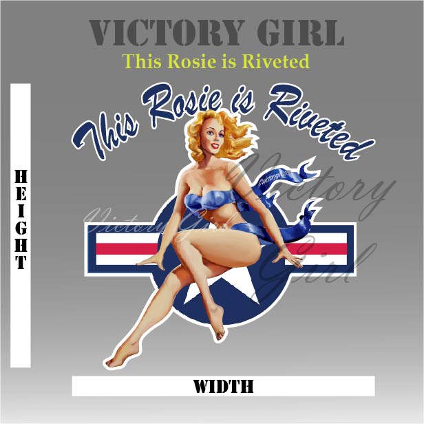 This Rosie is Riveted Vinyl Decal Sticker
