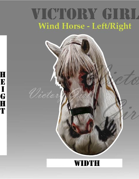Wind Horse Vinyl Decal Sticker