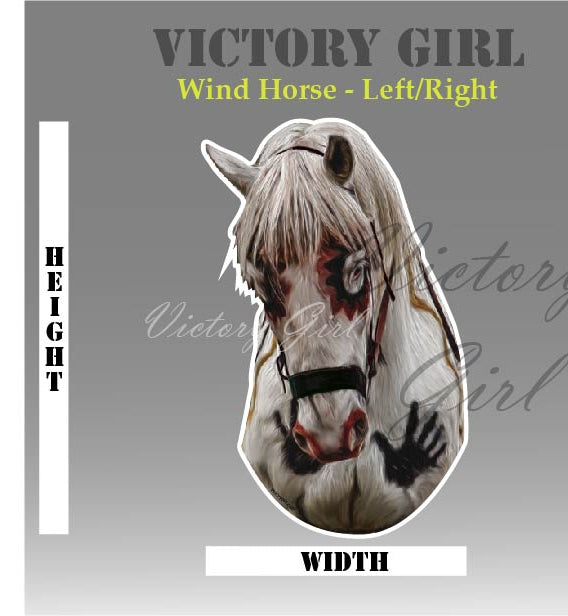 Wind Horse Vinyl Decal Sticker