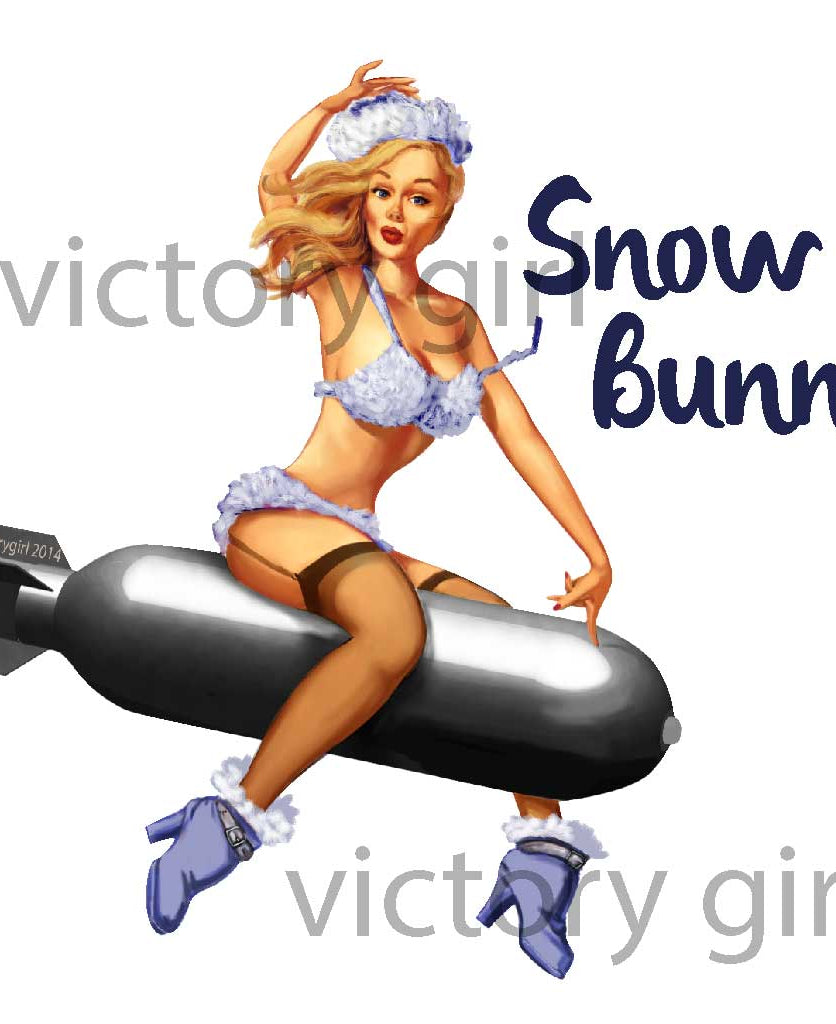 Snow Bunny Vinyl Decal Sticker