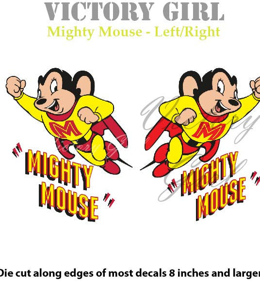 Mighty Mouse Vinyl Decal Sticker