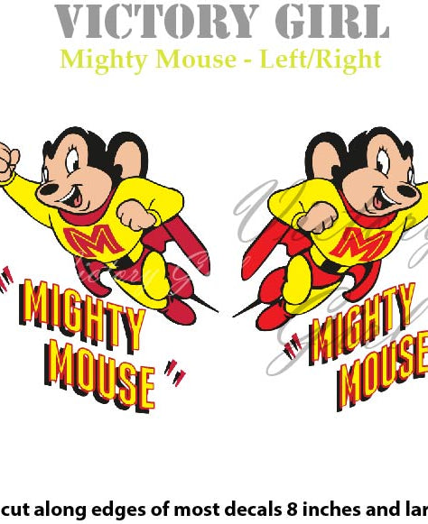 Mighty Mouse Vinyl Decal Sticker