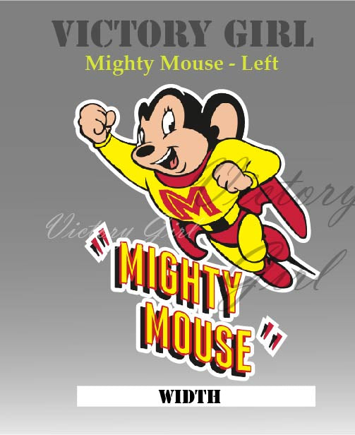 Mighty Mouse Vinyl Decal Sticker