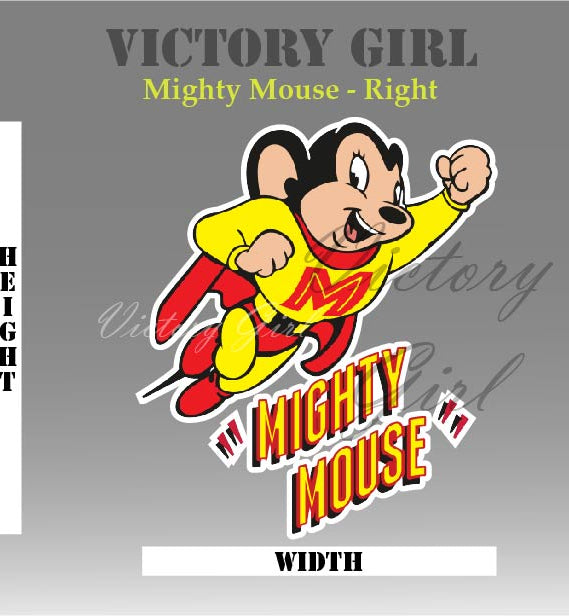 Mighty Mouse Vinyl Decal Sticker