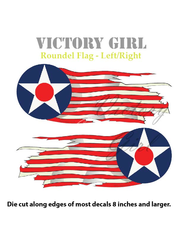 Roundel Flag Vinyl Decal Sticker