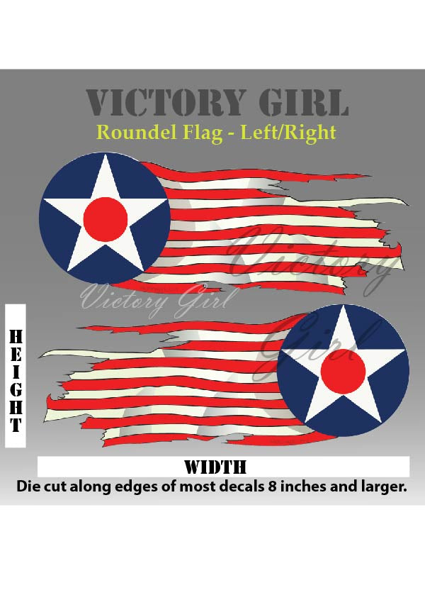 Roundel Flag Vinyl Decal Sticker