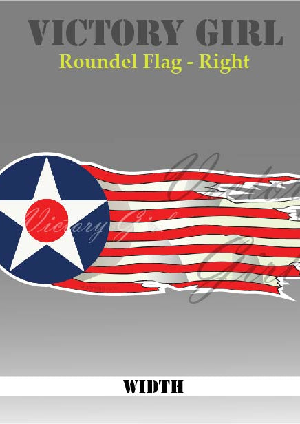 Roundel Flag Vinyl Decal Sticker