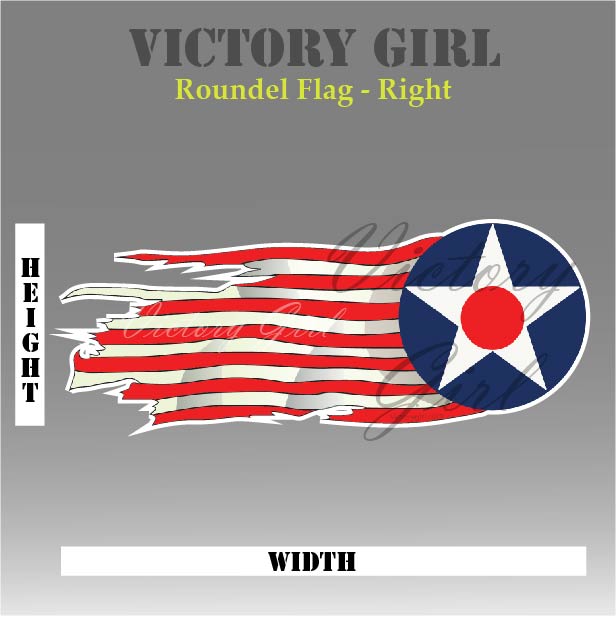 Roundel Flag Vinyl Decal Sticker