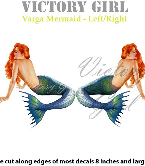 Varga Mermaid Vinyl Decal Sticker