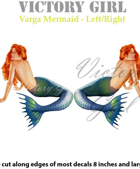 Varga Mermaid Vinyl Decal Sticker