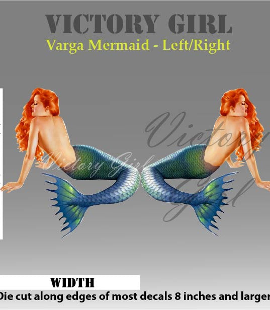 Varga Mermaid Vinyl Decal Sticker