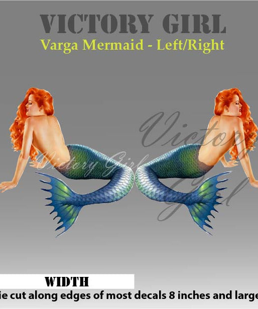 Varga Mermaid Vinyl Decal Sticker