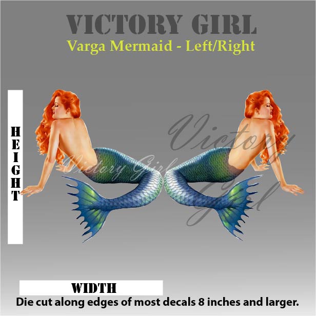 Varga Mermaid Vinyl Decal Sticker