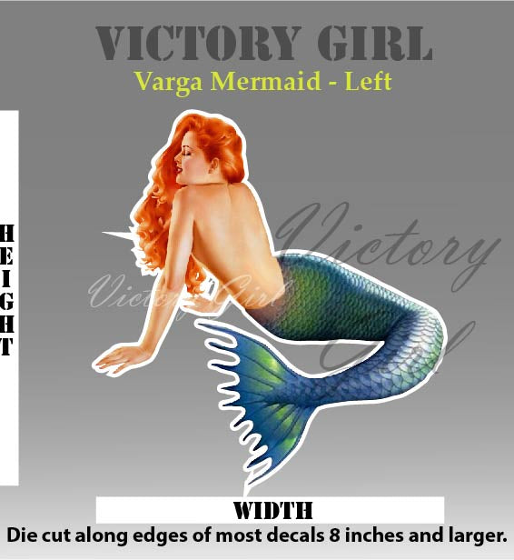 Varga Mermaid Vinyl Decal Sticker