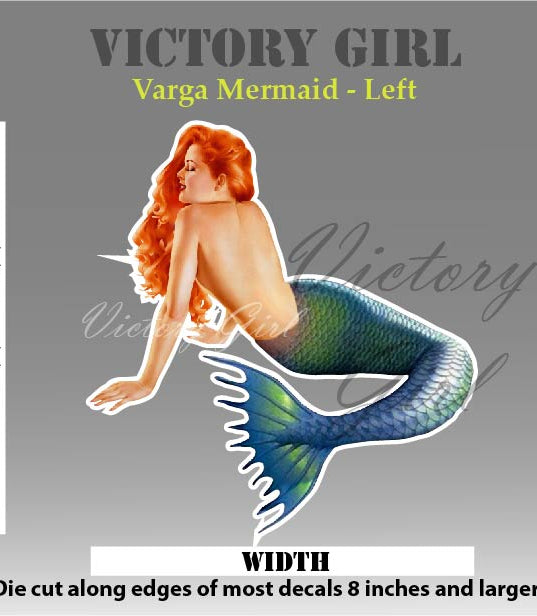 Varga Mermaid Vinyl Decal Sticker