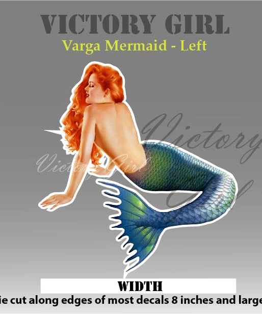 Varga Mermaid Vinyl Decal Sticker