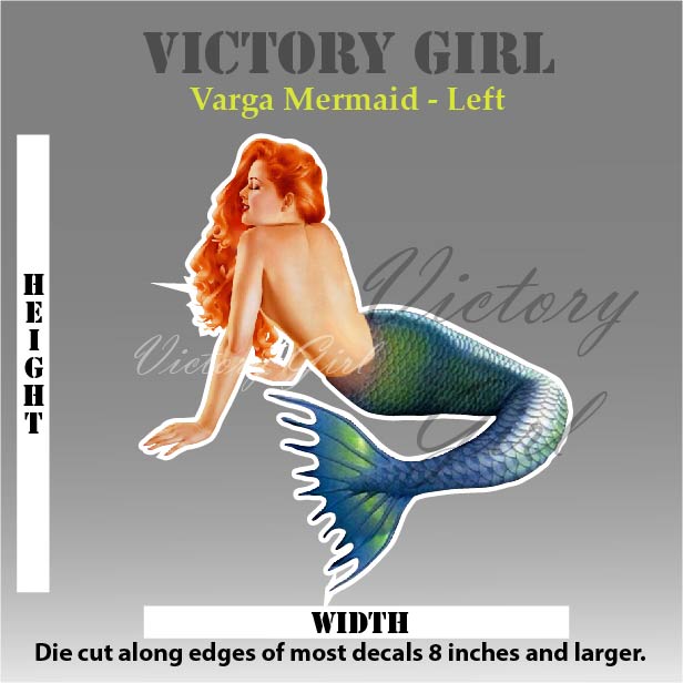 Varga Mermaid Vinyl Decal Sticker