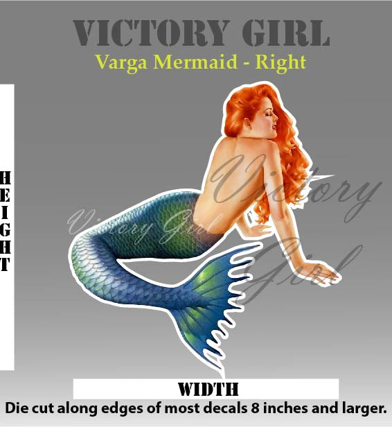 Varga Mermaid Vinyl Decal Sticker