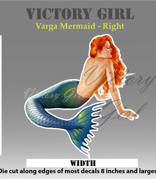 Varga Mermaid Vinyl Decal Sticker