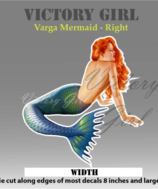Varga Mermaid Vinyl Decal Sticker