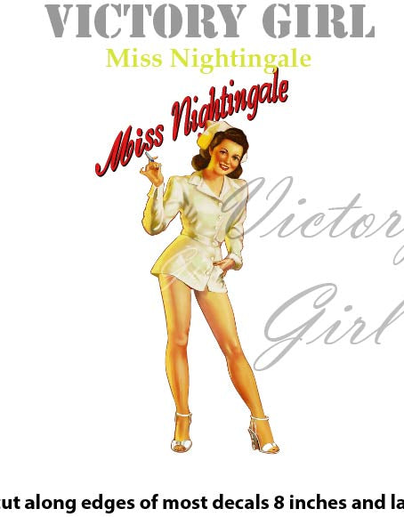 Miss Nightingale Vinyl Decal Sticker