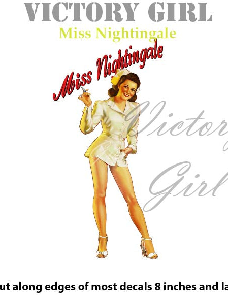 Miss Nightingale Vinyl Decal Sticker