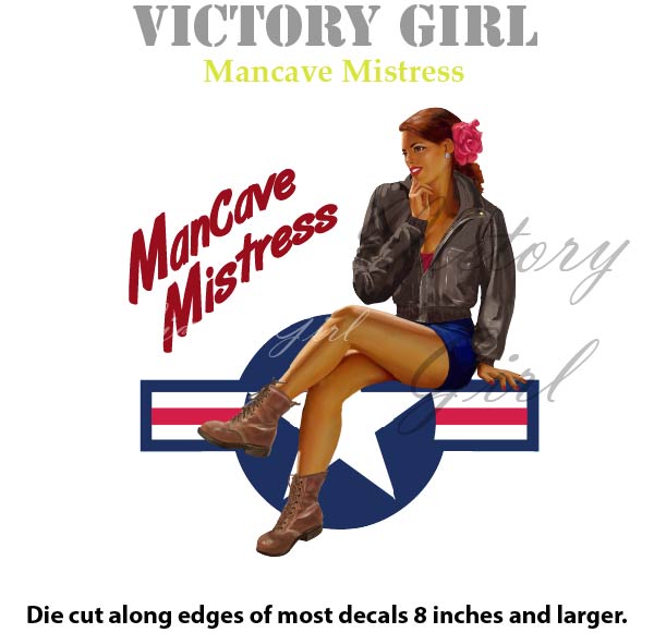 Man Cave Mistress Vinyl Decal Sticker