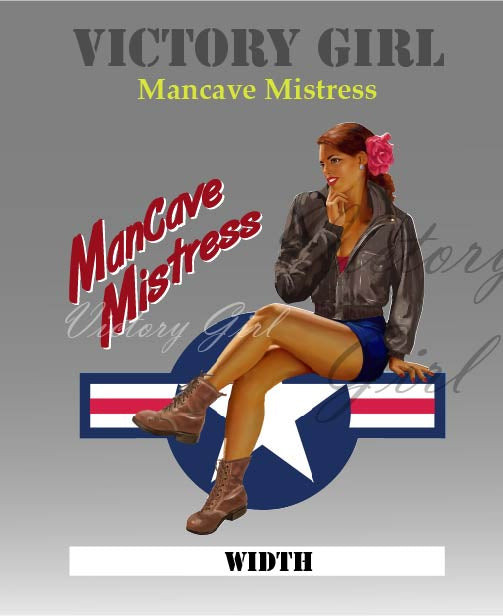 Man Cave Mistress Vinyl Decal Sticker
