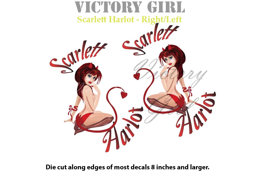Scarlett Harlot II Vinyl Decal Sticker