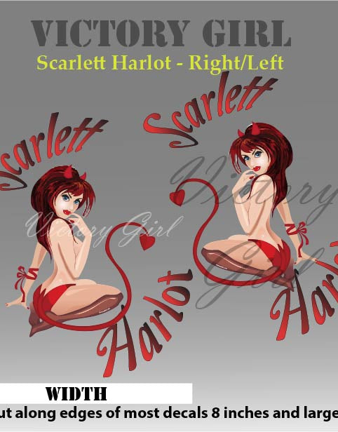 Scarlett Harlot II Vinyl Decal Sticker