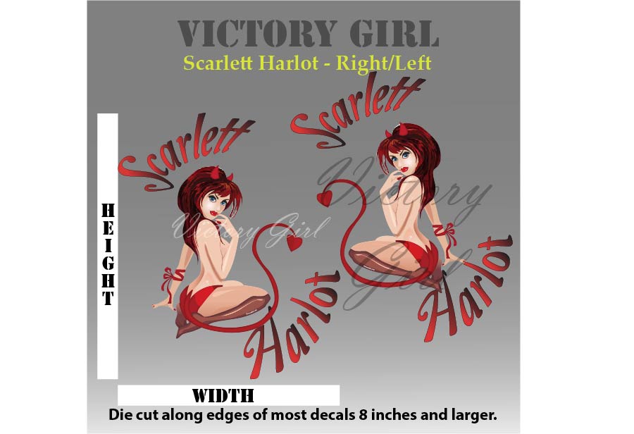 Scarlett Harlot II Vinyl Decal Sticker