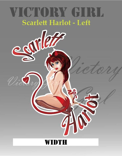 Scarlett Harlot II Vinyl Decal Sticker