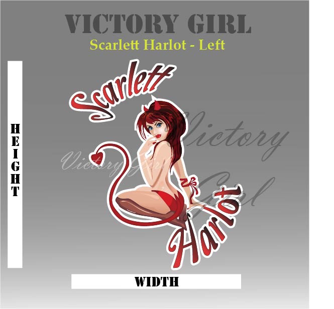Scarlett Harlot II Vinyl Decal Sticker