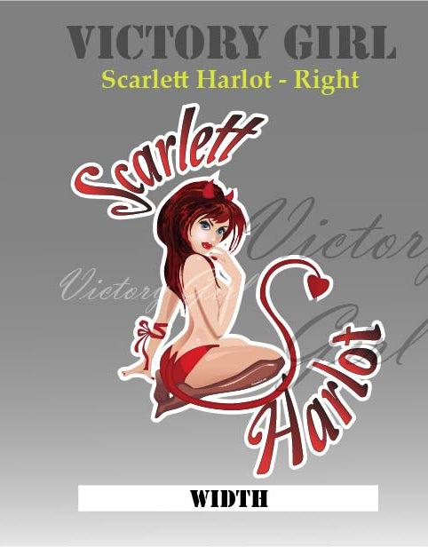 Scarlett Harlot II Vinyl Decal Sticker