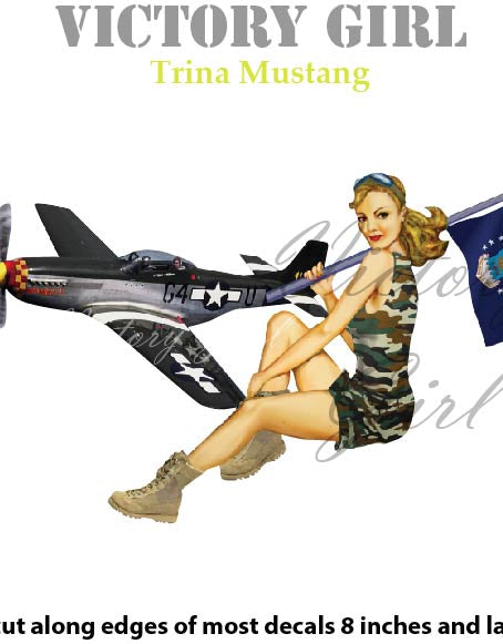Trina Mustang Vinyl Decal Sticker