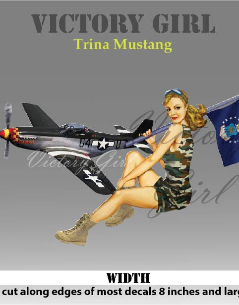 Trina Mustang Vinyl Decal Sticker