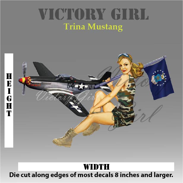 Trina Mustang Vinyl Decal Sticker