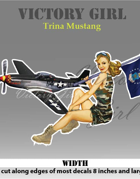 Trina Mustang Vinyl Decal Sticker