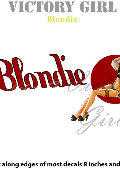 Blondie II Nose Art Vinyl Decal Sticker